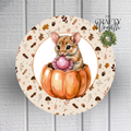 Mouse Pumpkin | Wreath Sign