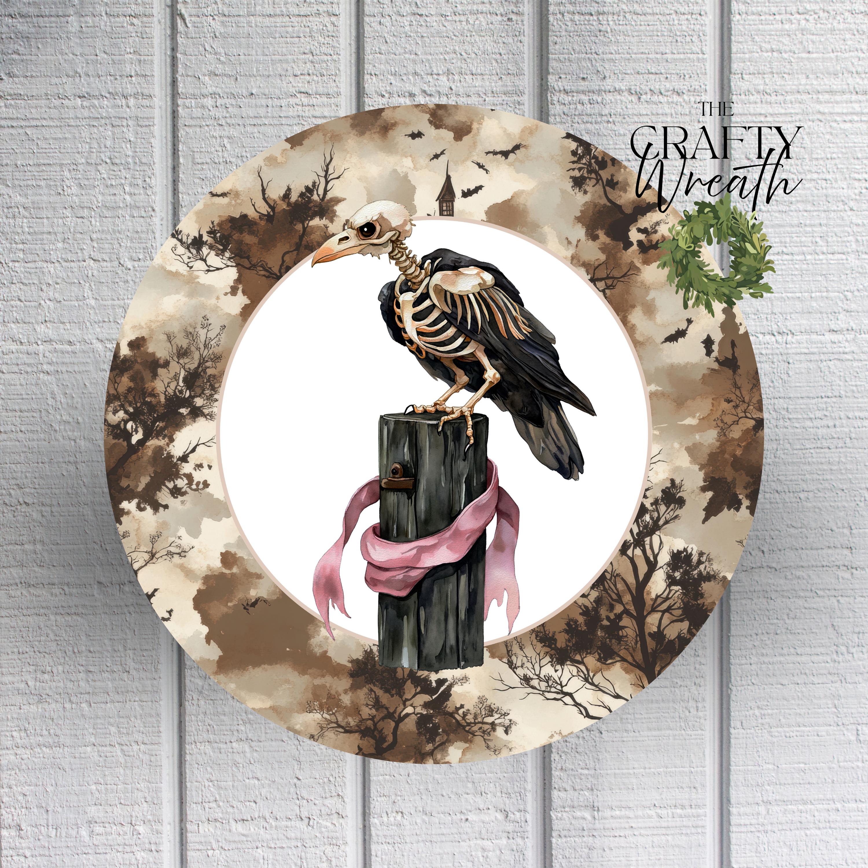 Skeleton Vulture | Wreath Sign