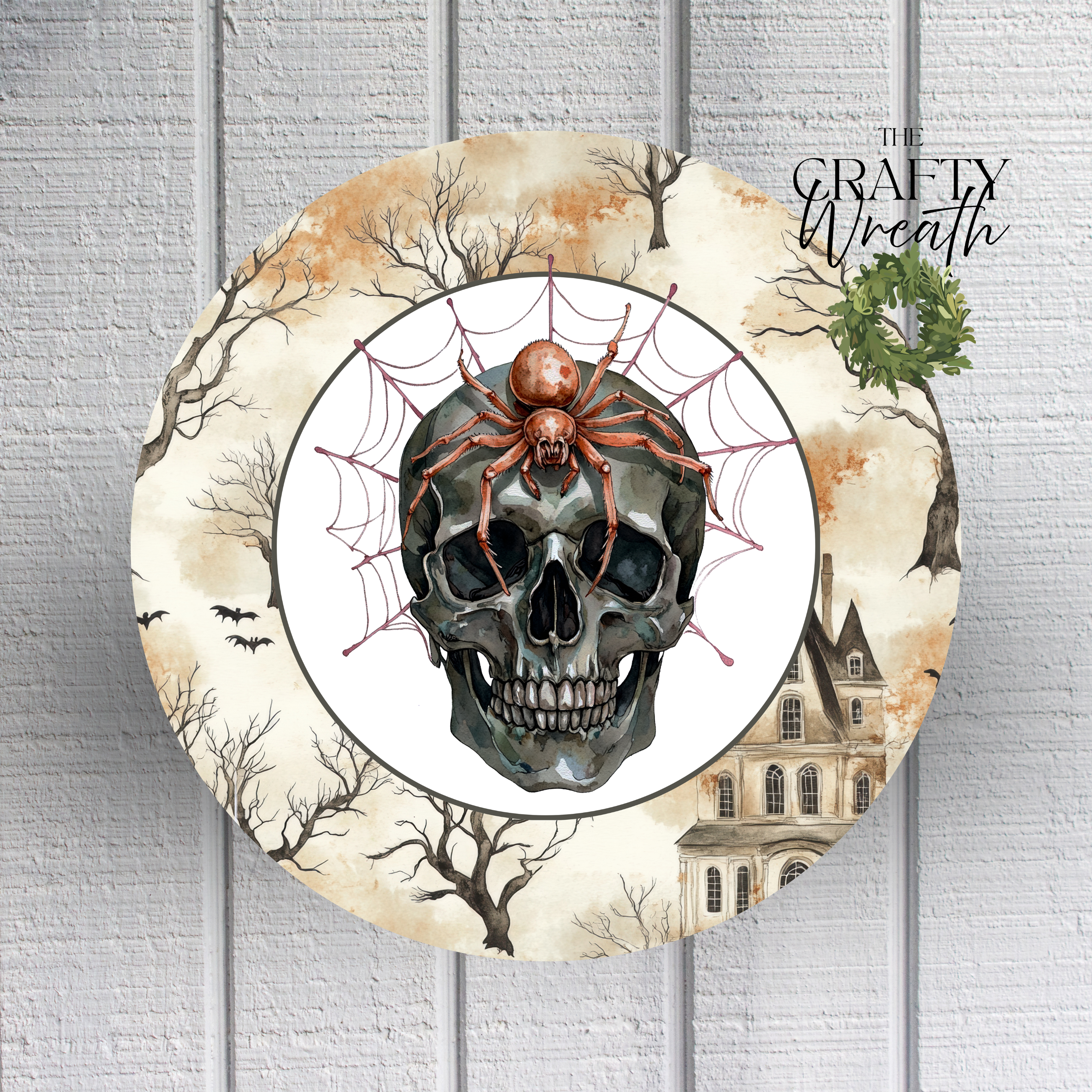 Skull Spider | Wreath Sign