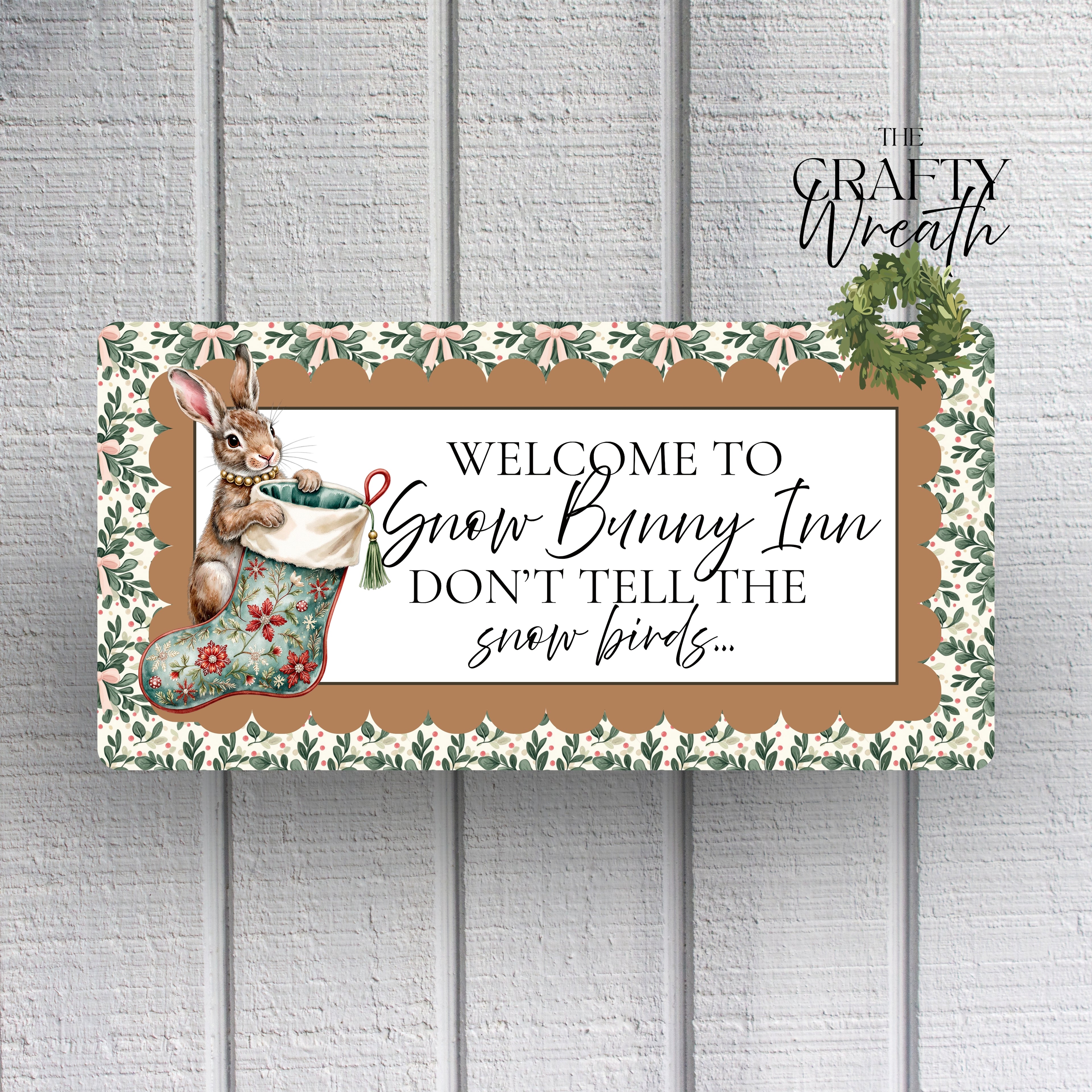 Snow Bunny Inn | Wreath Sign