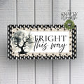 Fright This Way Spooky Tree | Wreath Sign