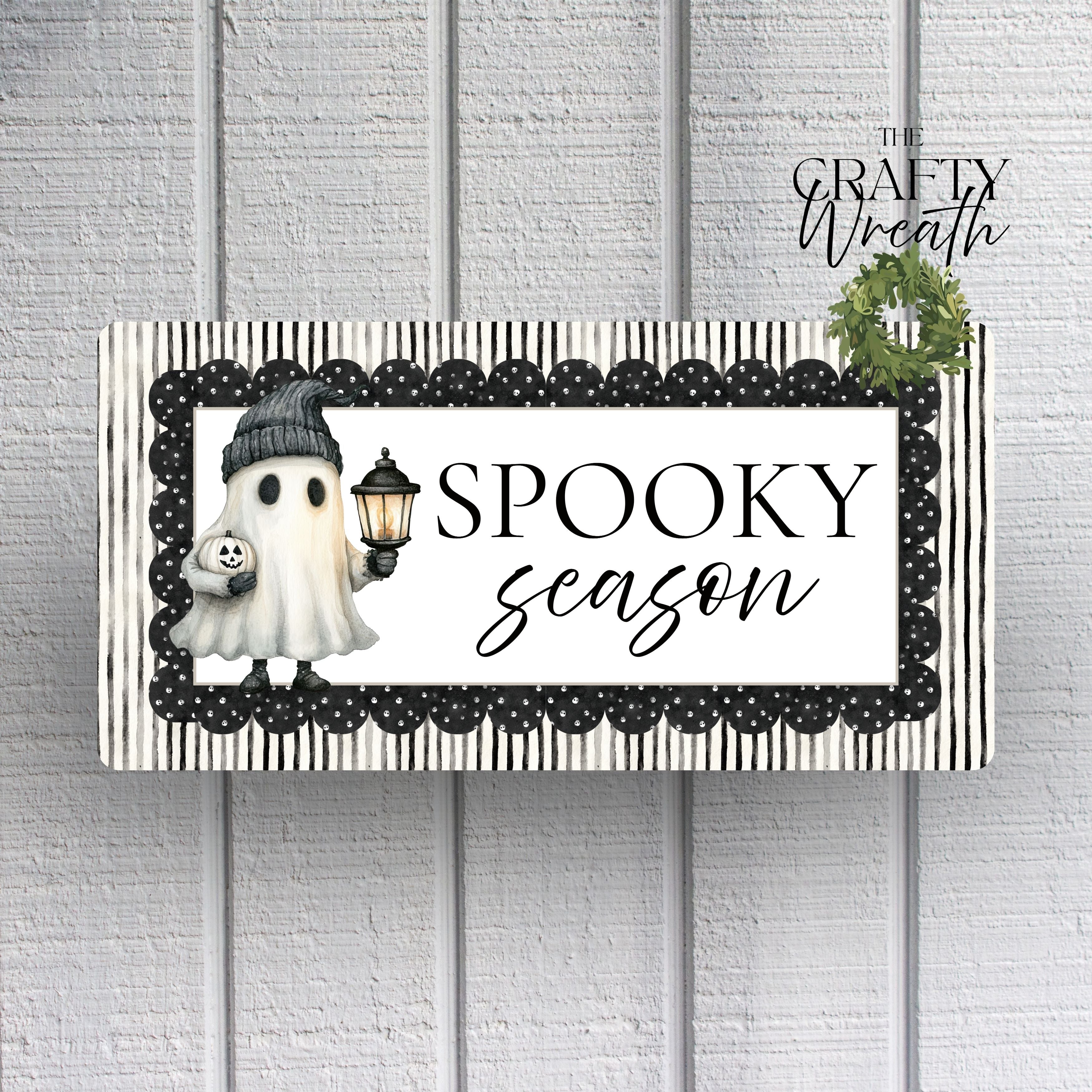 Spooky Season Ghost | Wreath Sign