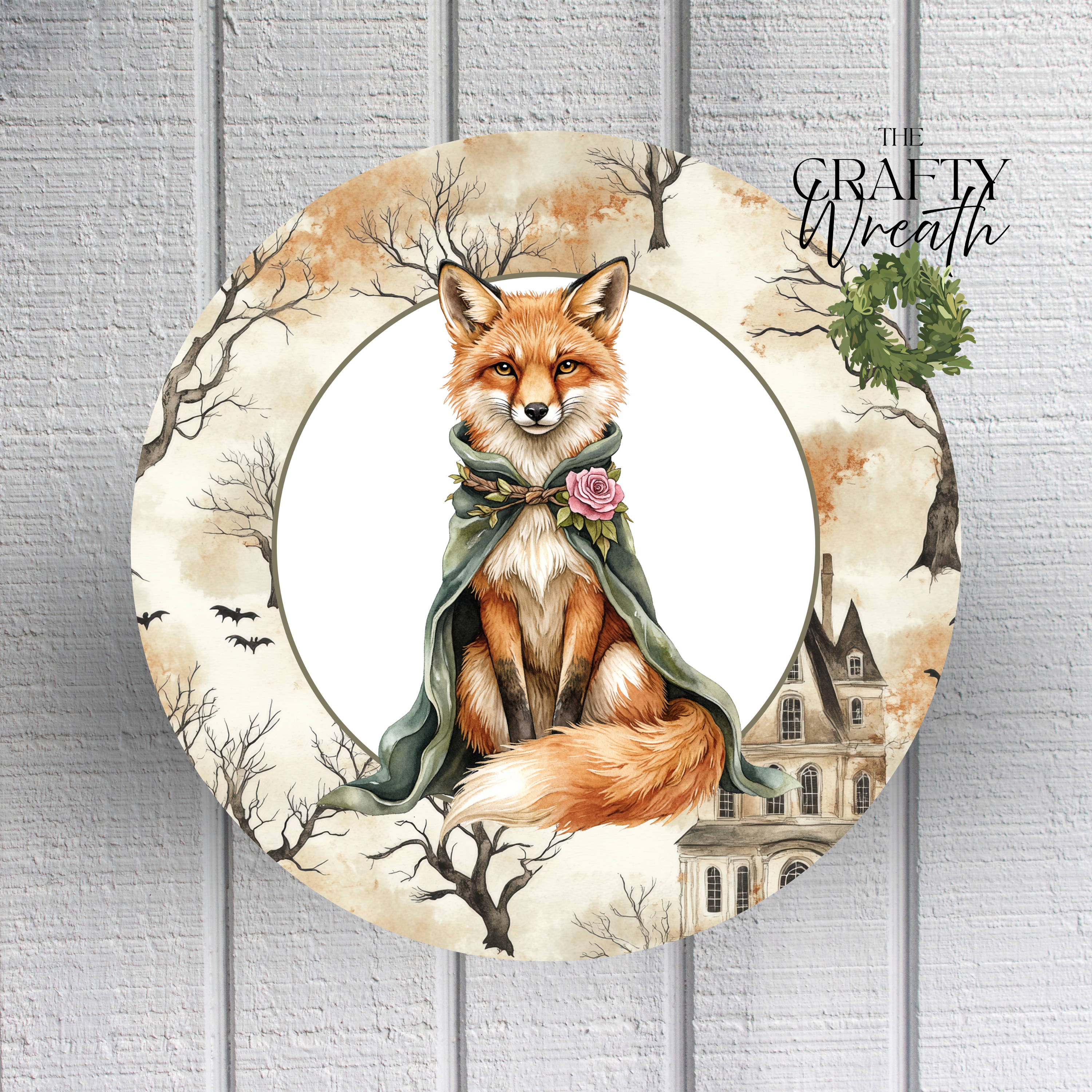 Autumn Fox | Wreath Sign