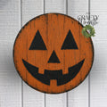 Jack-O-Lantern Face Orange | Wreath Sign