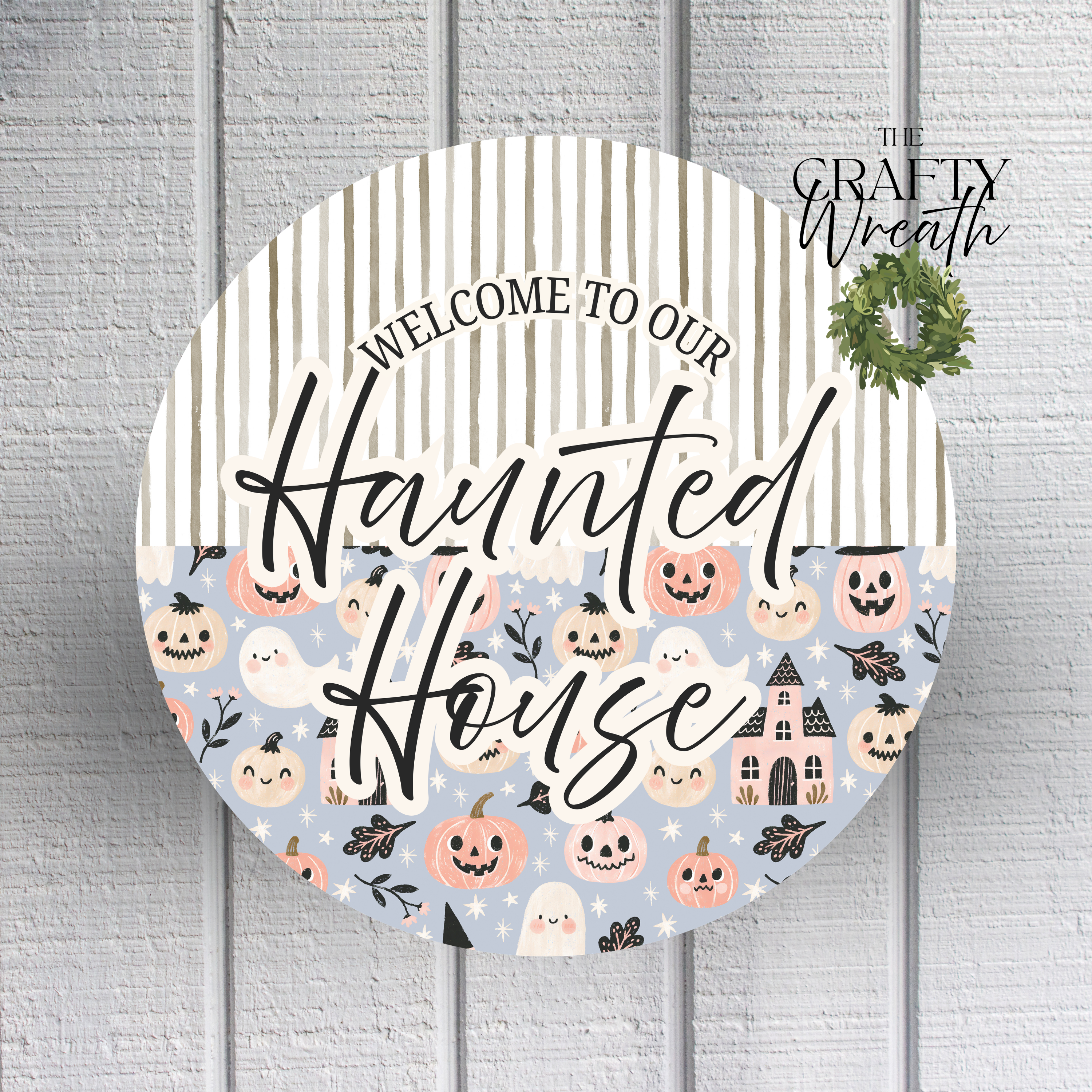 Haunted House | Wreath Sign