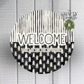 Ghost Stripes | Wreath Sign