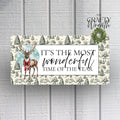Wonderful Time Reindeer | Wreath Sign