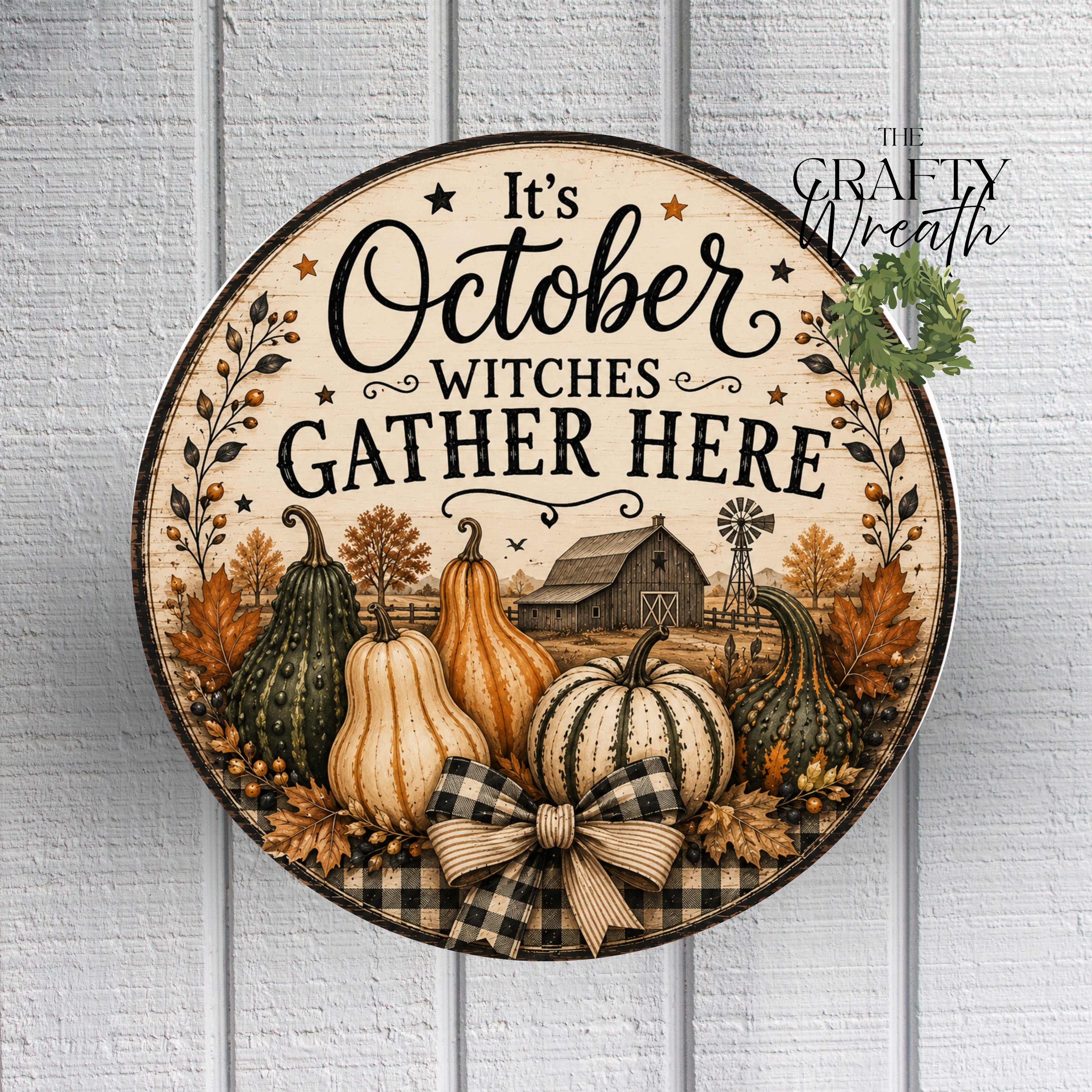 October Witches | Wreath Sign