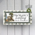 Hunting Camp Tent | Wreath Sign