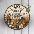 Pumpkin Feet | Wreath Sign