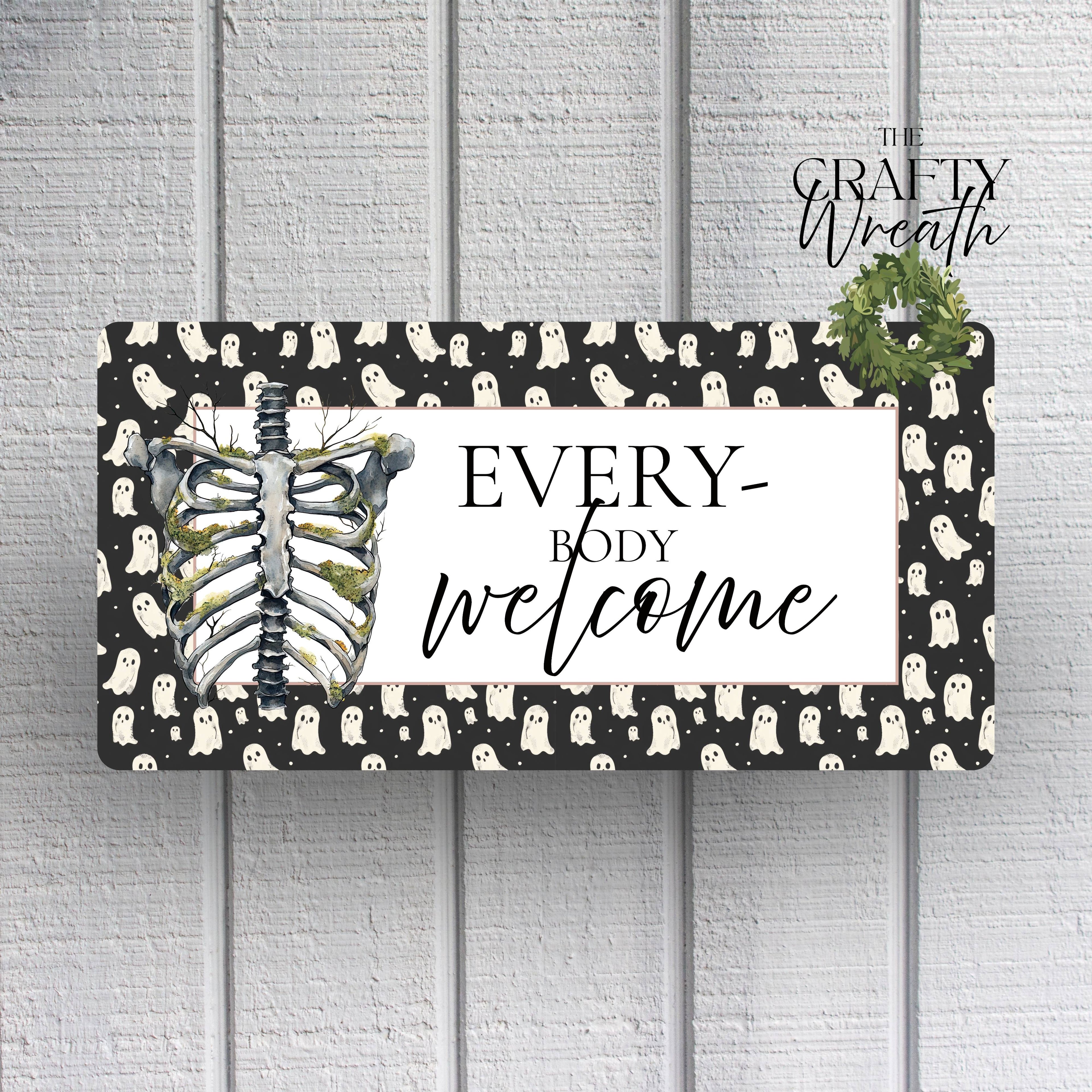 Every Body Skeleton | Wreath Sign