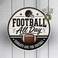 Football All Day | Wreath Sign