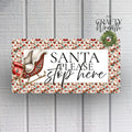 Santa Stop Here | Wreath Sign