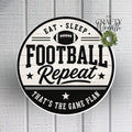 Football Repeat | Wreath Sign
