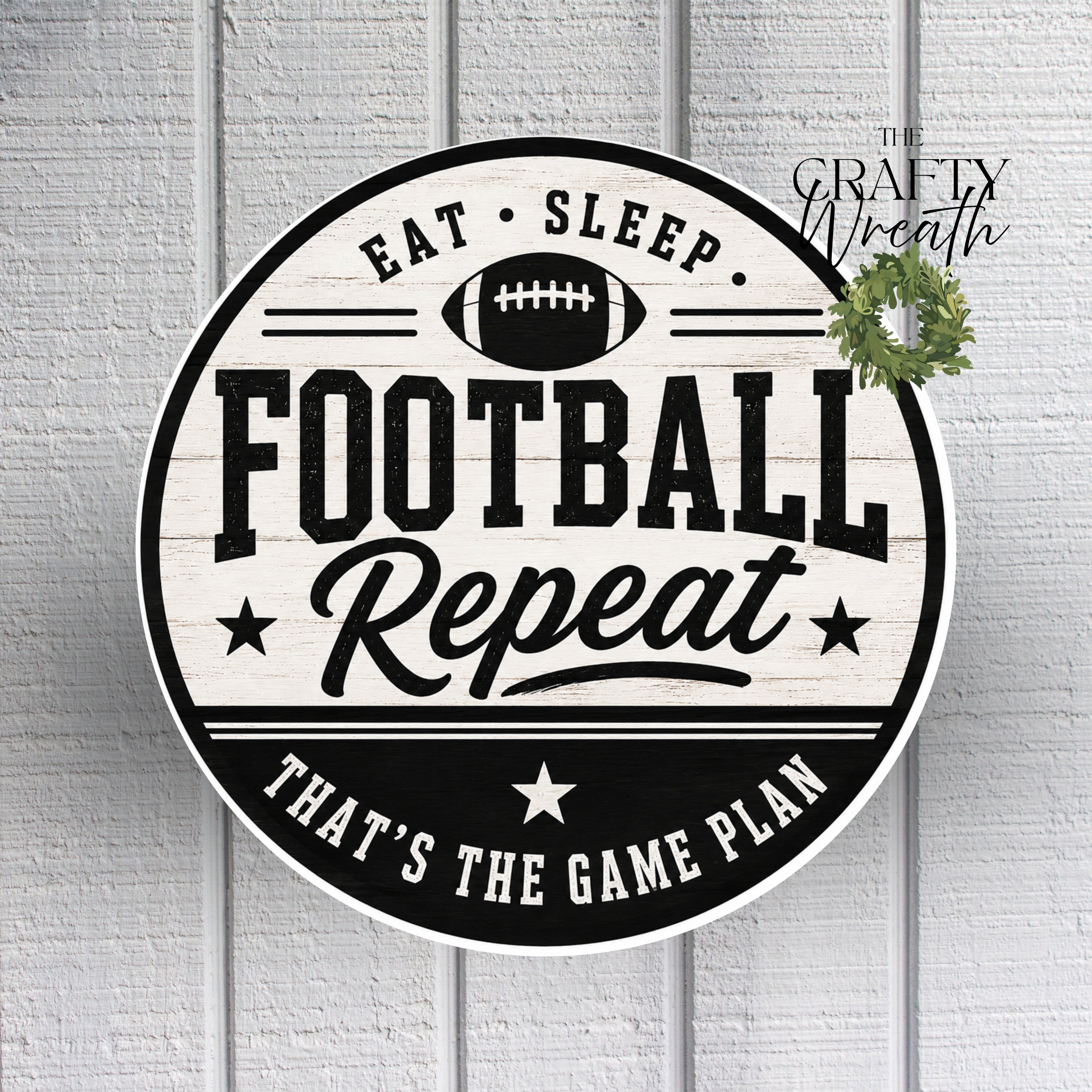 Football Repeat | Wreath Sign