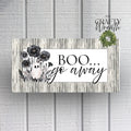 Boo Go Away | Wreath Sign