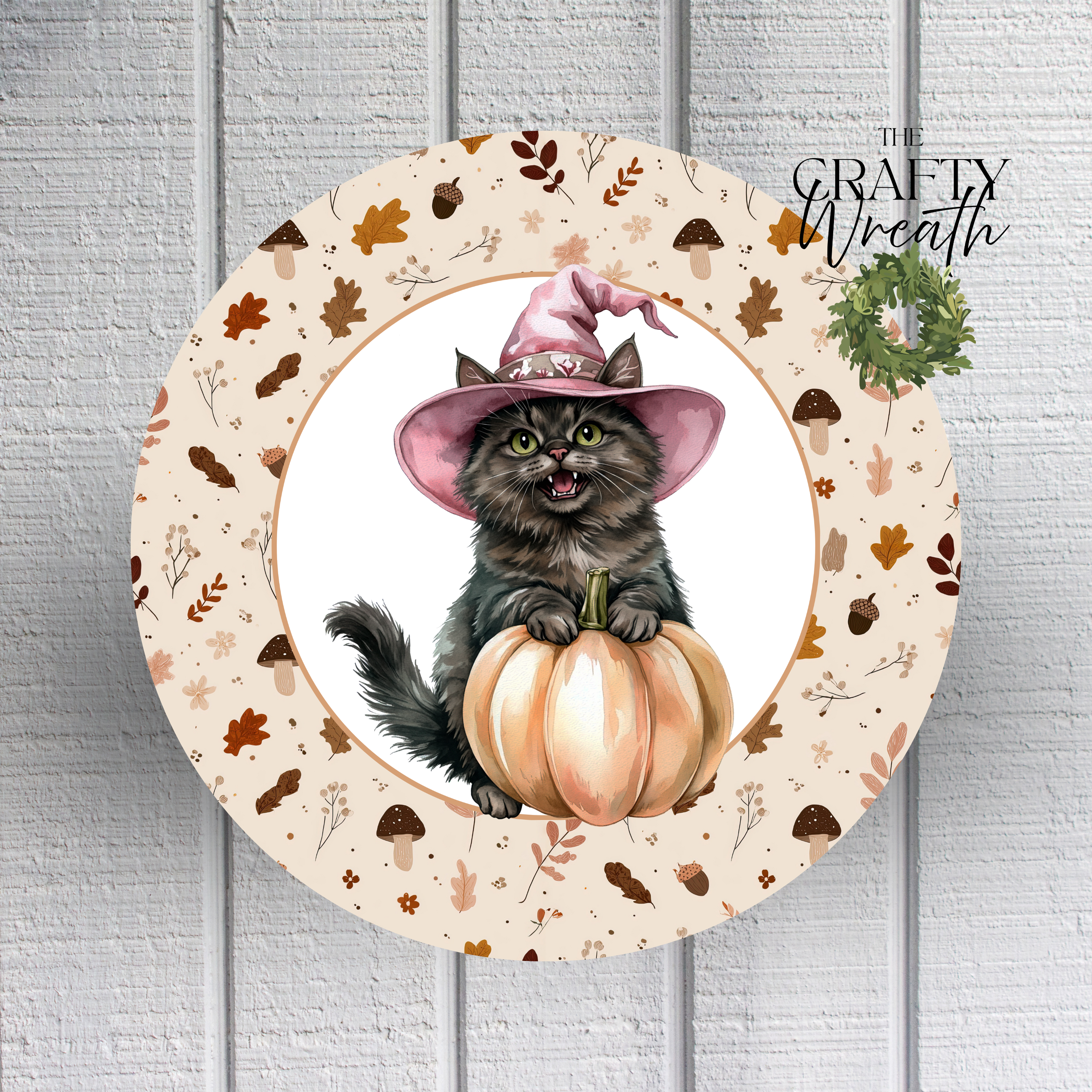 Autumn Cat | Wreath Sign