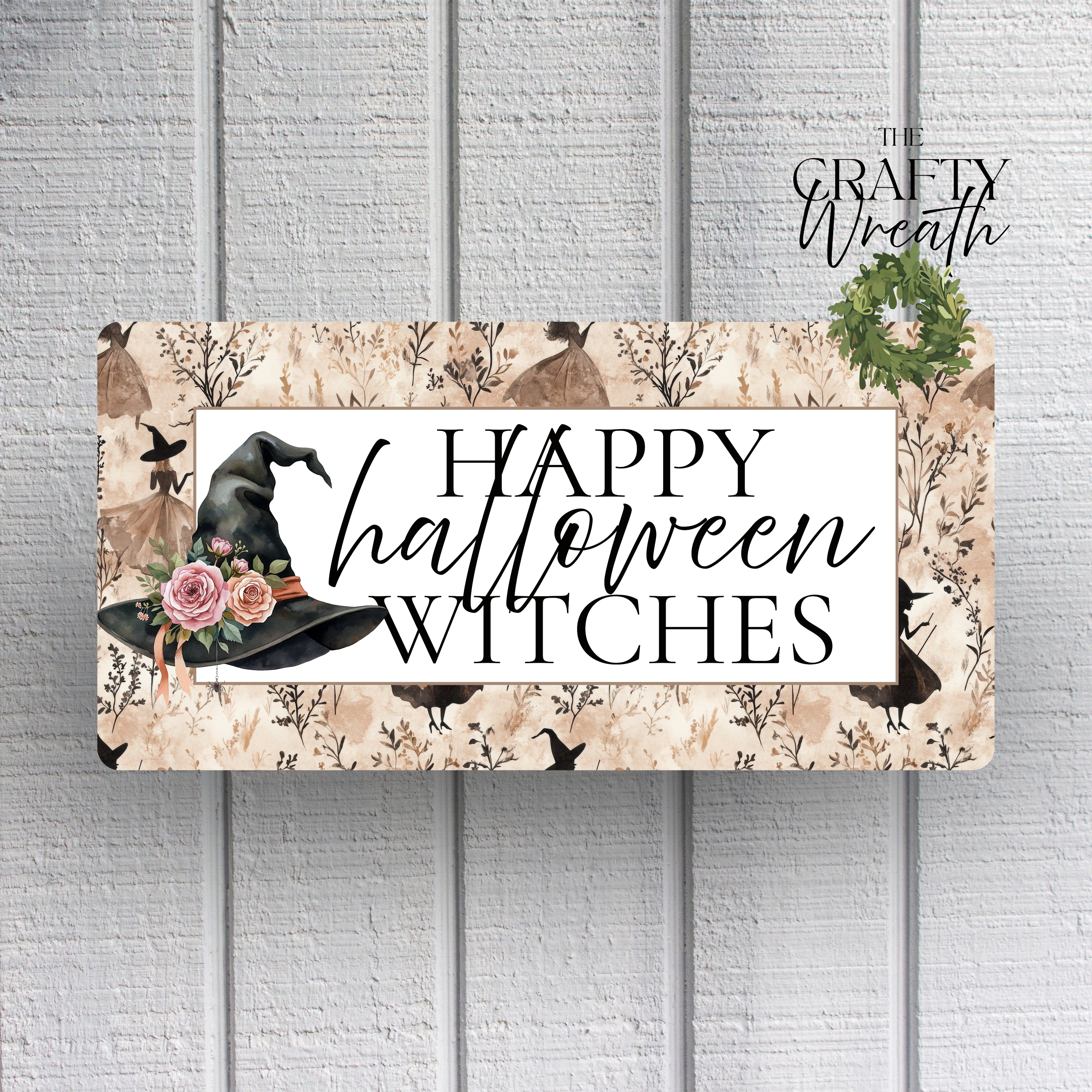 Happy Halloween Witches | Wreath Sign